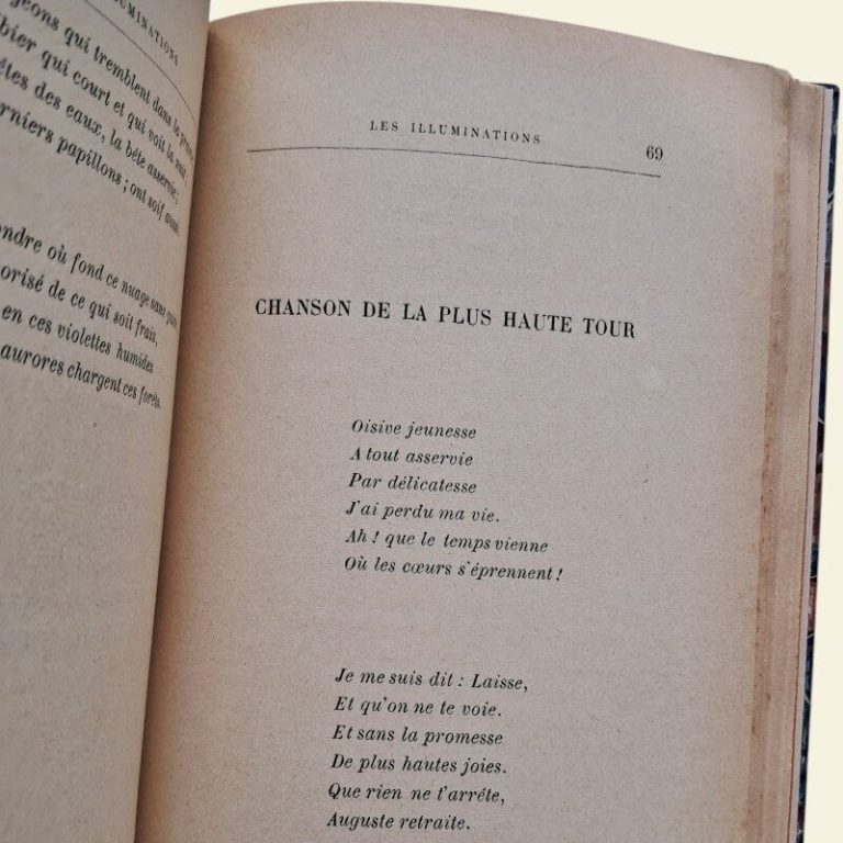 Arthur Rimbaud. Les Illuminations. Une Saison en enfer. Première édition collective (Léon Vanier, Paris, 1891-92)